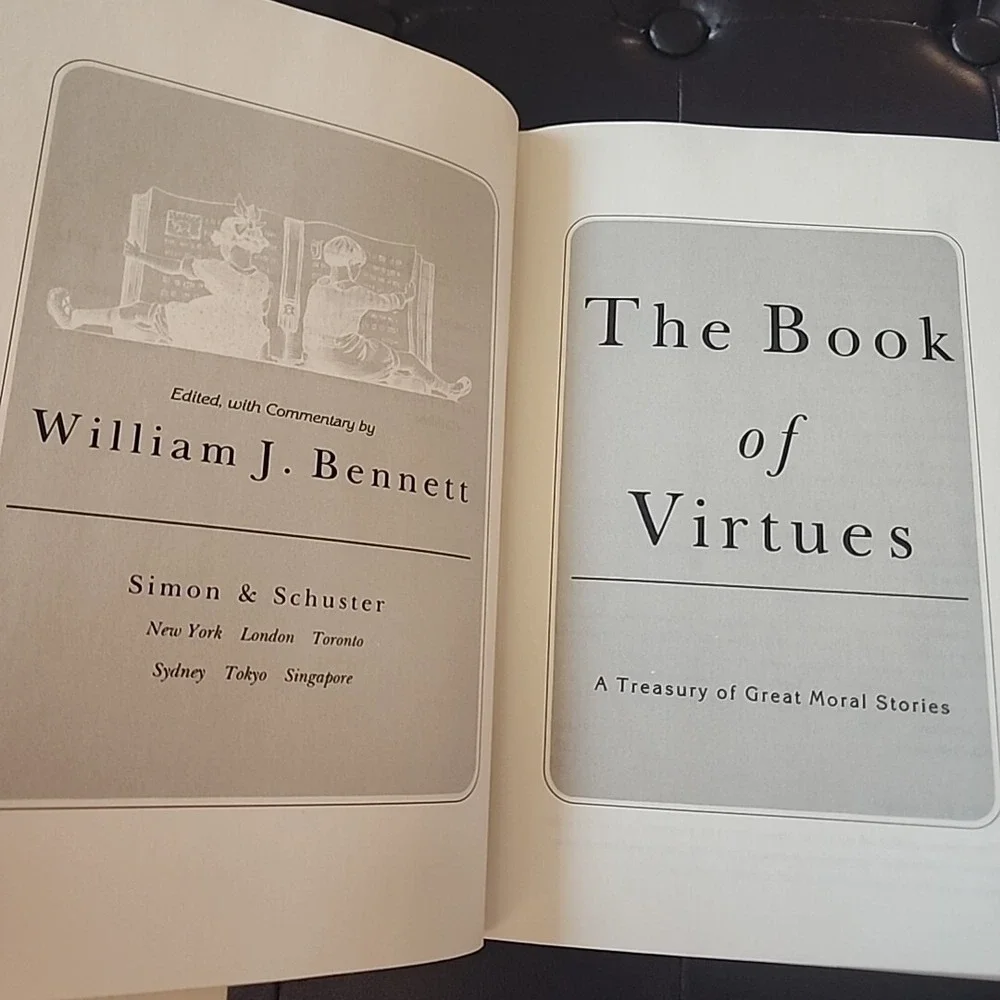 Book of Virtues by William‎ J. Bennett and William J. Bennett (1993, Hardcover)